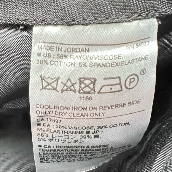 Banana Republic straight black Sloan crop business casual dress pants sz 0 B110 - Picture 3 of 4